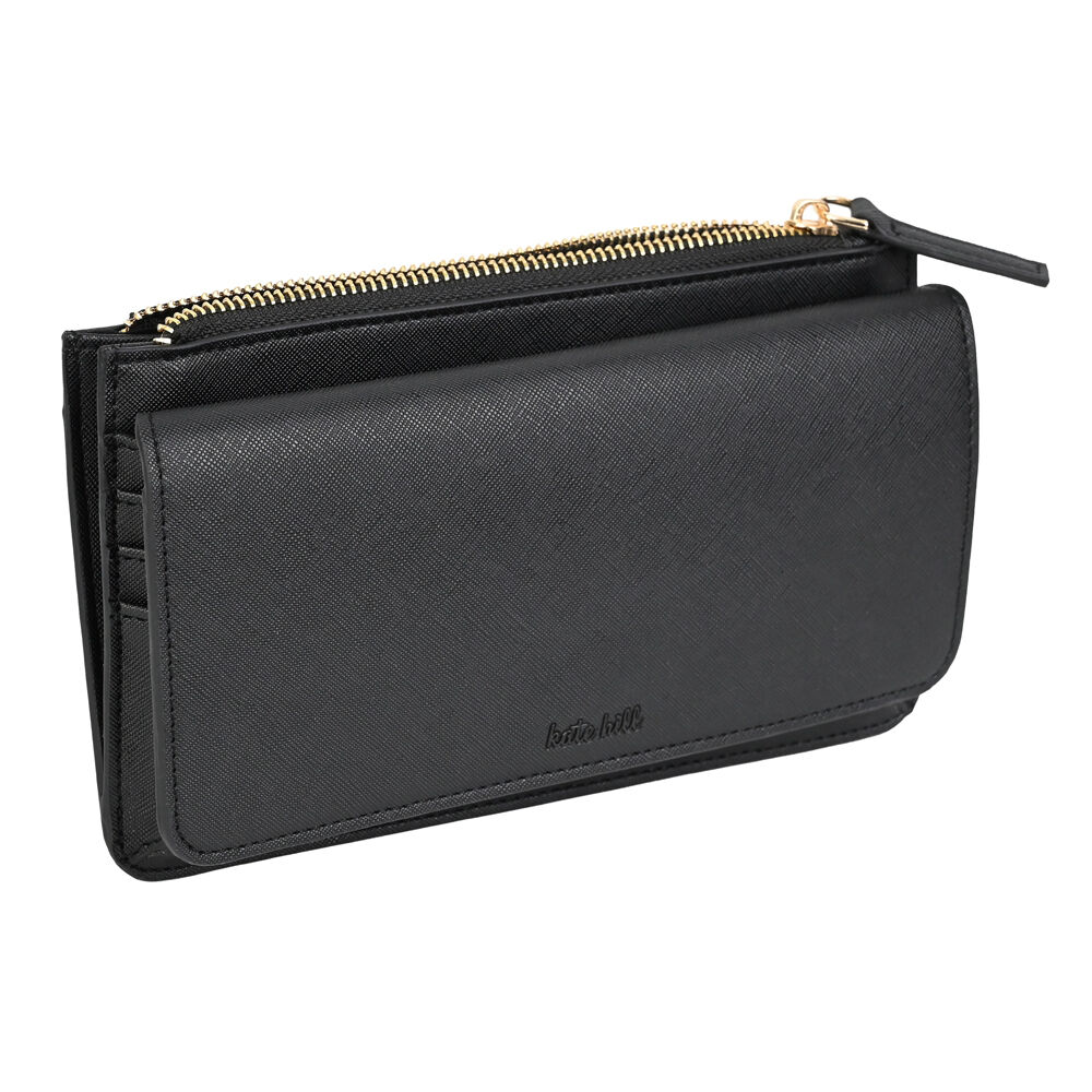 Kate Hill 12.5x12.5x4cm Travelling Wallet Accessory w Crossbody Strap — image 4
