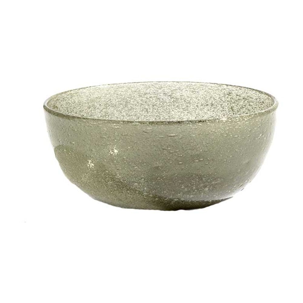 Kas Australia Mini Bubble Glass Textured Bowl Matte Glass — Sage
