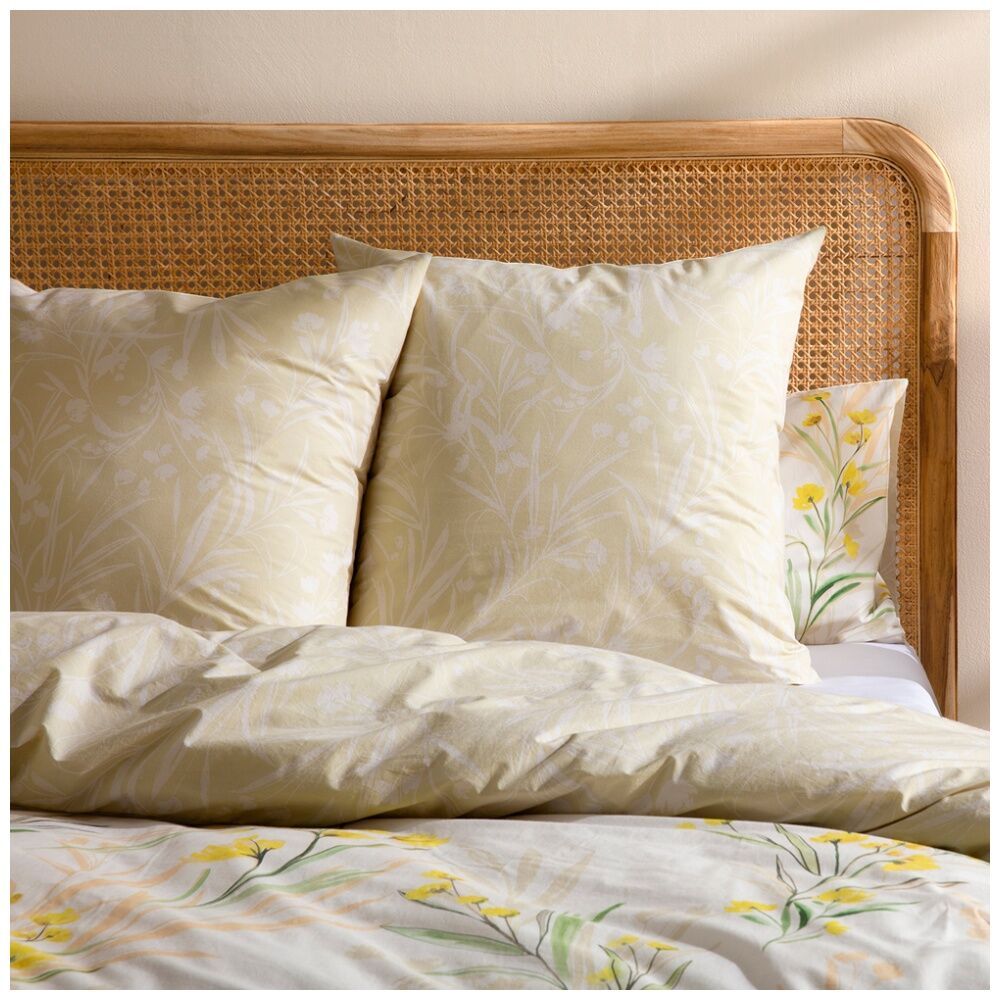 Kas Australia Goldie Euro Pillowcase 100% Cotton European Style Natural — image 2