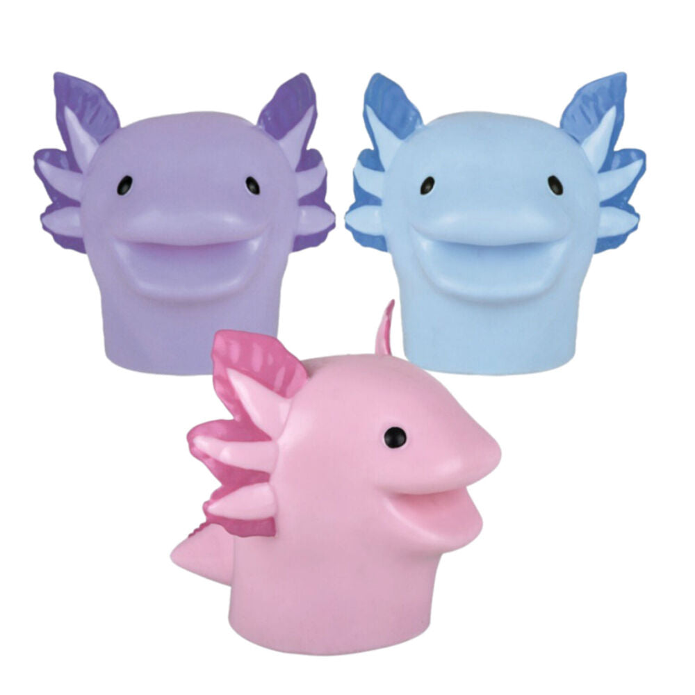 Keycraft Axolotl Hand Puppet Sensory Play Interactive Toy 11x13cm Assorted 3y+ — image 2