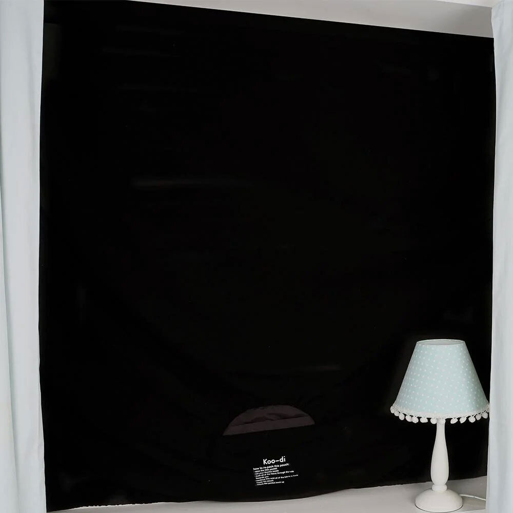 Koo-Di Bedtime Baby Blackout Window Suction Sleep Blind/Cover 140x200cm Black — image 2