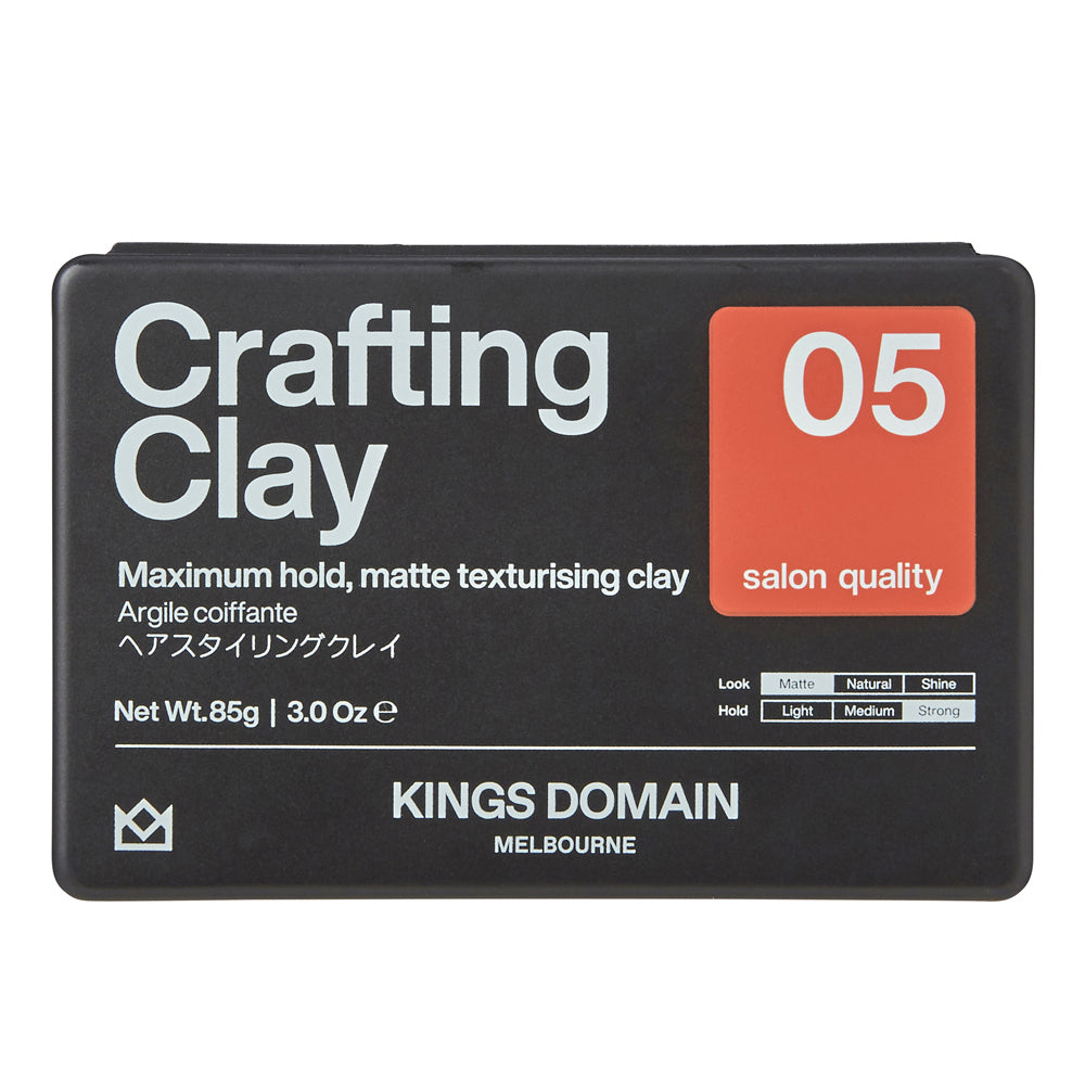 Kings Domain Melbourne Crafting Clay Hair Care Styling Maximum Hold Matte Finish
