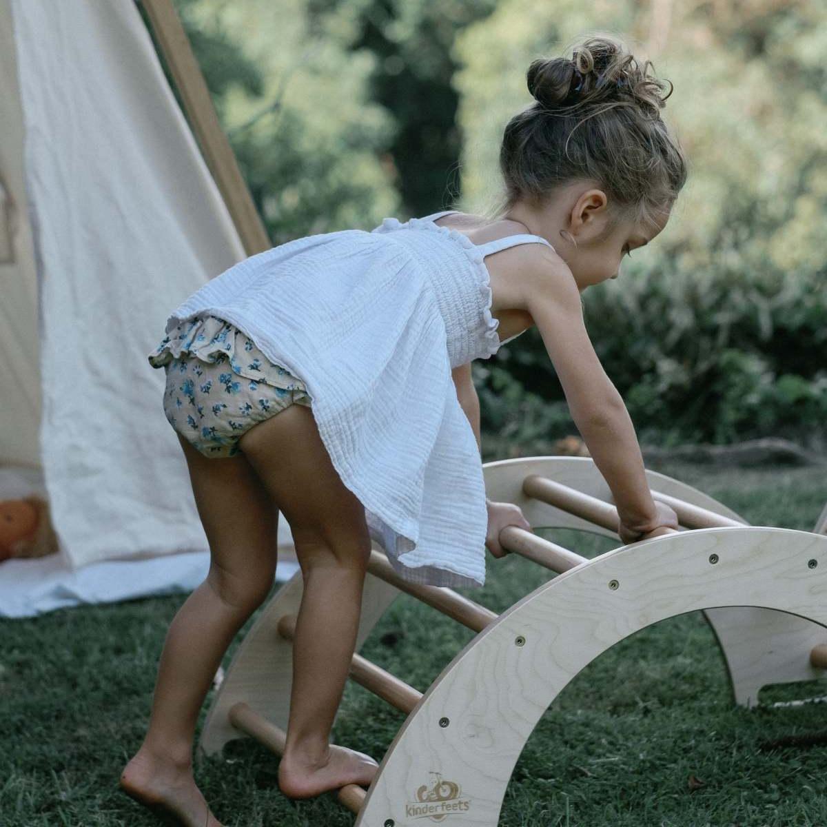Kinderfeets Wooden Pikler Rocking And Climbing Arch Kids Toy 1y+ Natural — image 2