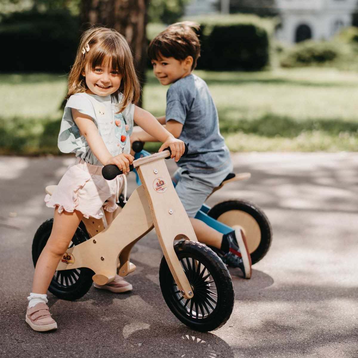 Kinderfeets 84cm Wood Balance/Training Bike Kids Fun Ride-On Toys Natural 2y+ — image 2