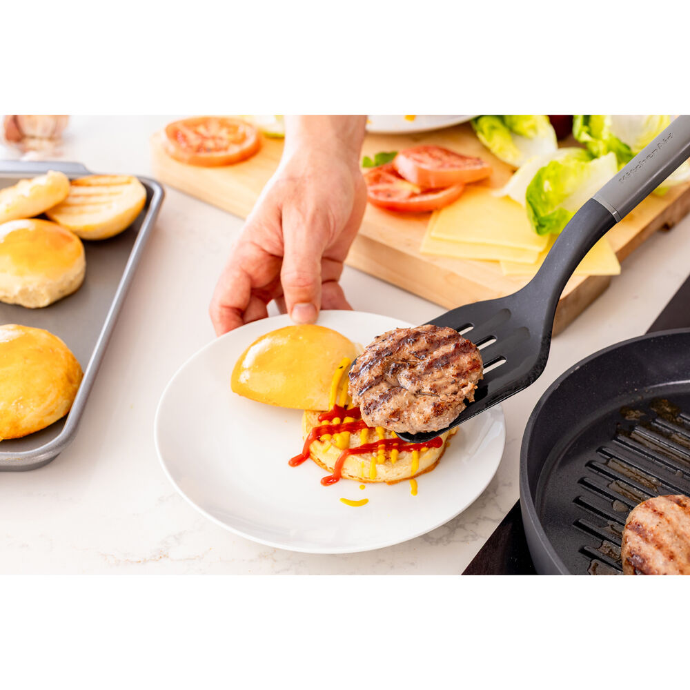 Kitchenaid Charcoal Grey Classic Slotted Nylon Turner/Spatula Cooking Utensil — image 3