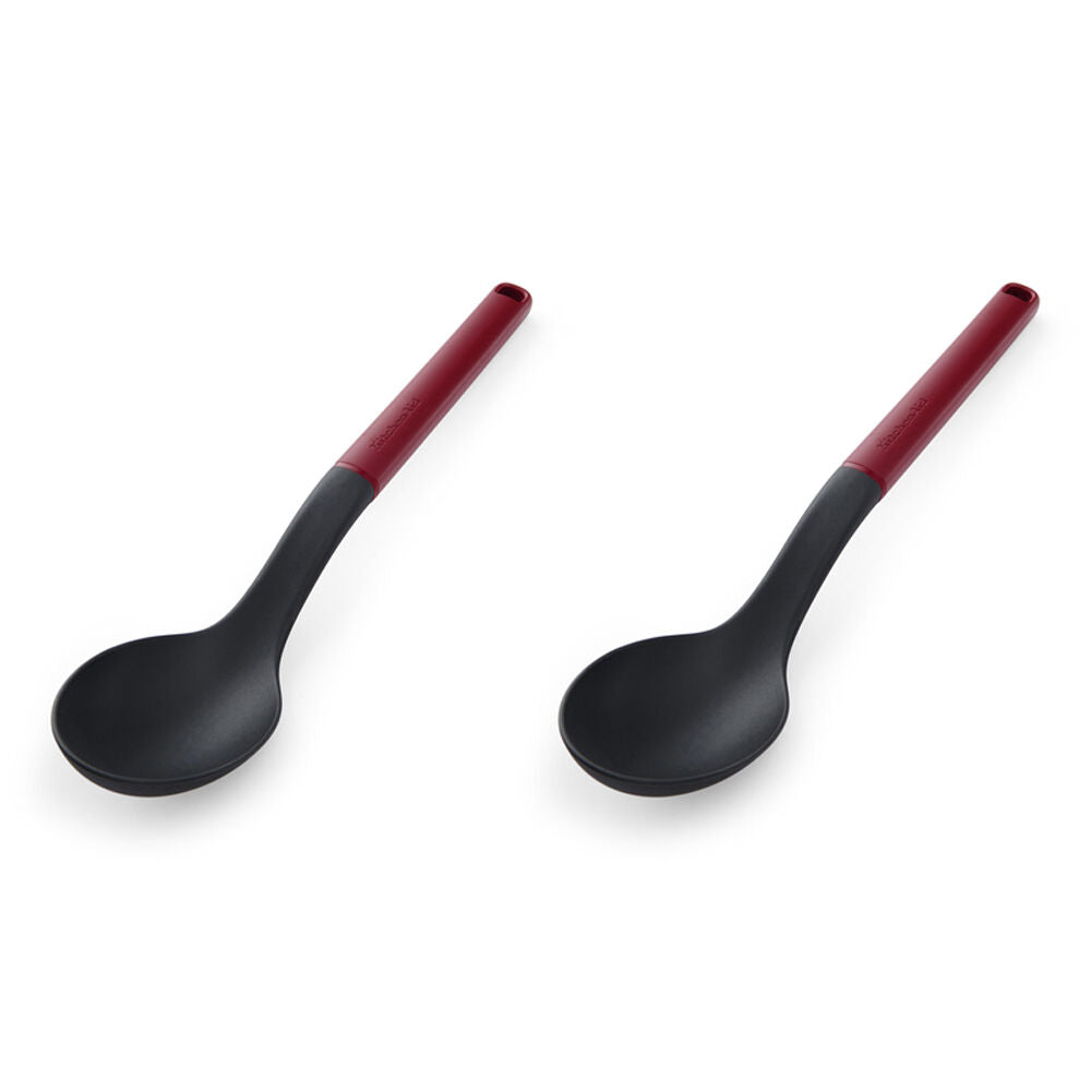 Kitchenaid Classic Nylon Solid Cooking Spoon/Kitchen Utensil Empire Red (2 Pack)