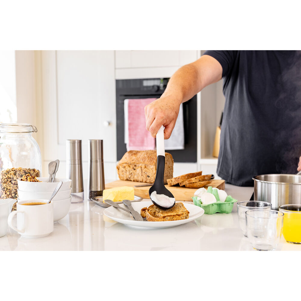 Kitchenaid Porcelain White Classic Slotted Nylon Cooking Spoon/Kitchen Utensil — image 3