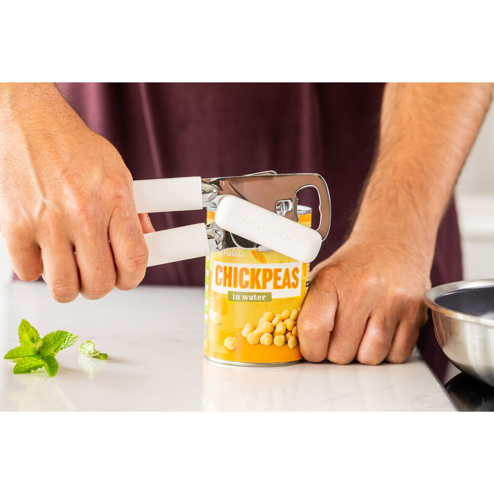 Kitchenaid Porcelain White Classic Multifunction Can Opener/Tool w/Bottle Opener — image 5