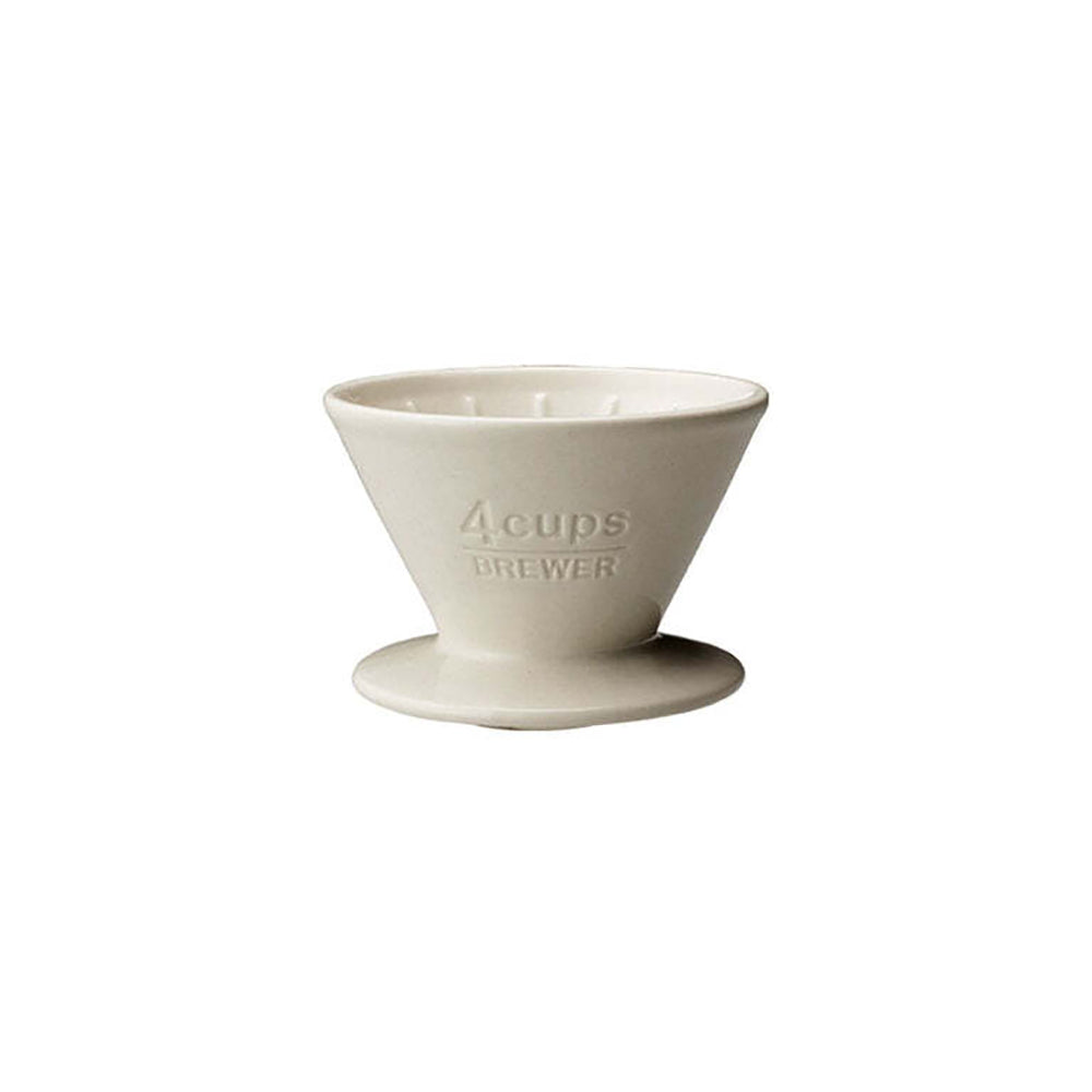 Kinto SCS-04 Porcelain 4-Cups Pourover Coffee Drip Cup Brewer Maker 13cm White