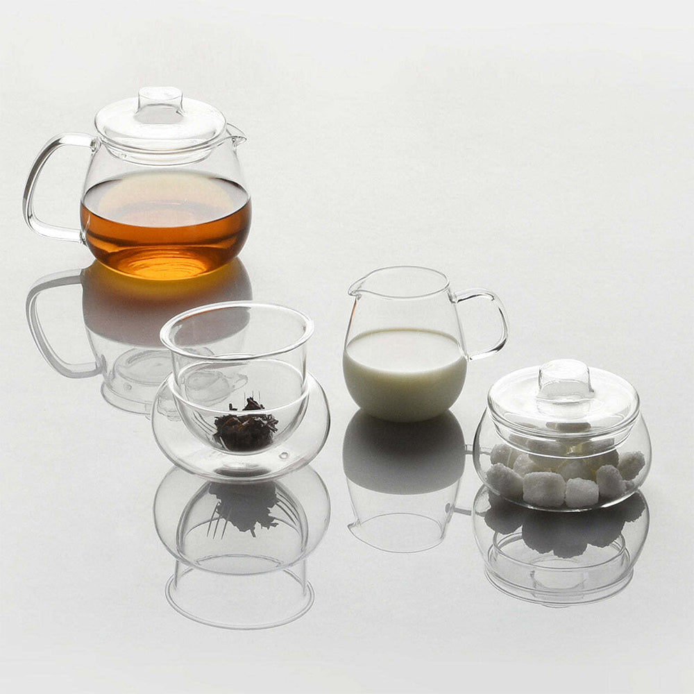 Kinto Unitea 180ml/9cm Glass Milk Pitcher Pourer Jug Container w/ Handle Clear — image 2