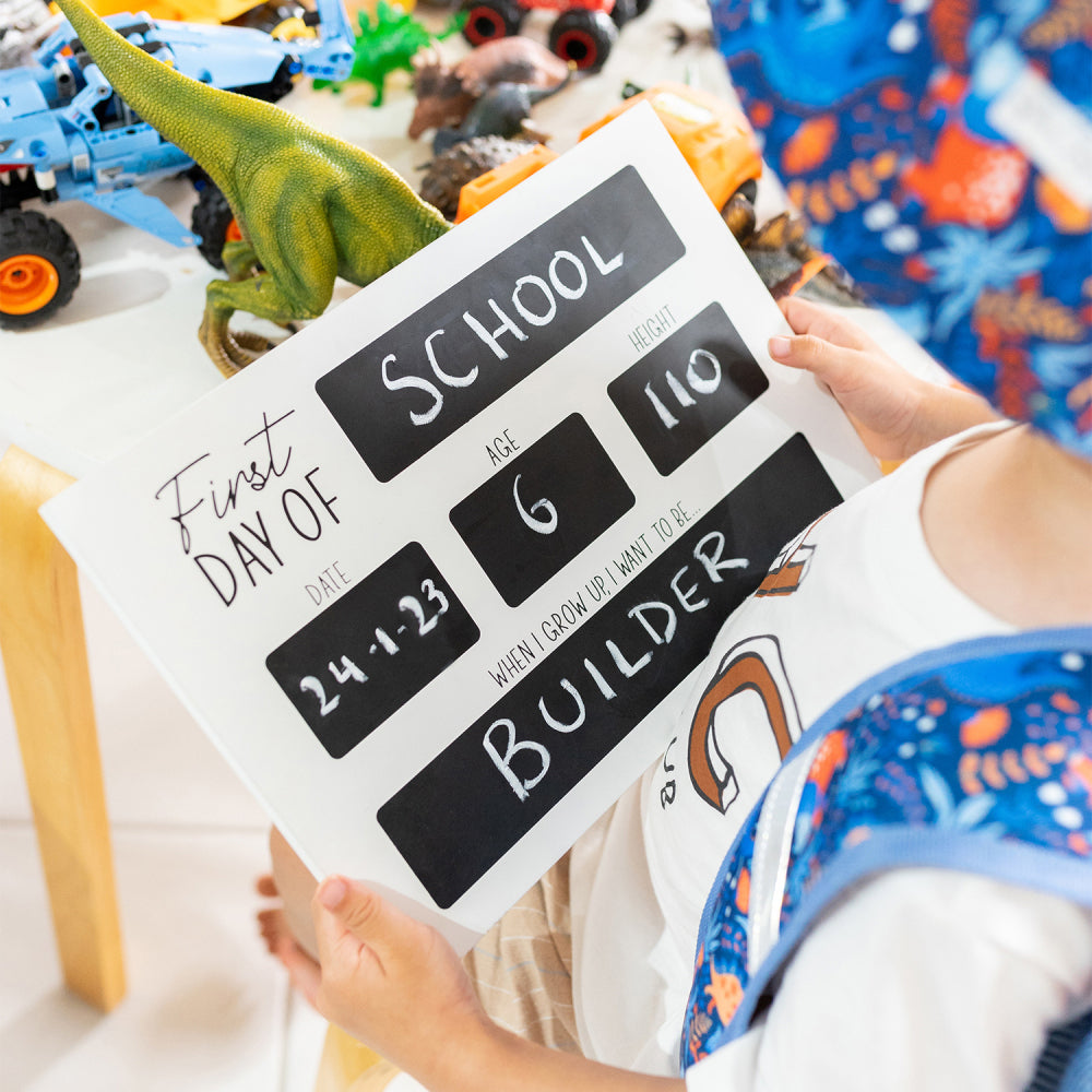 Splosh Kids By Splosh Children First Day of School Blackboard 31x21cm Black/WHT — image 3