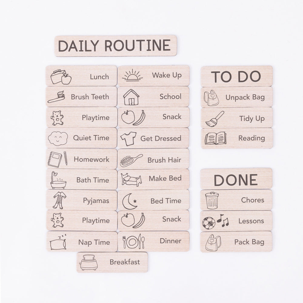Splosh Kids by Splosh Daily Routine w/ Headings Magnet Set Fridge Decor 3y+ (28 Pieces) — image 2