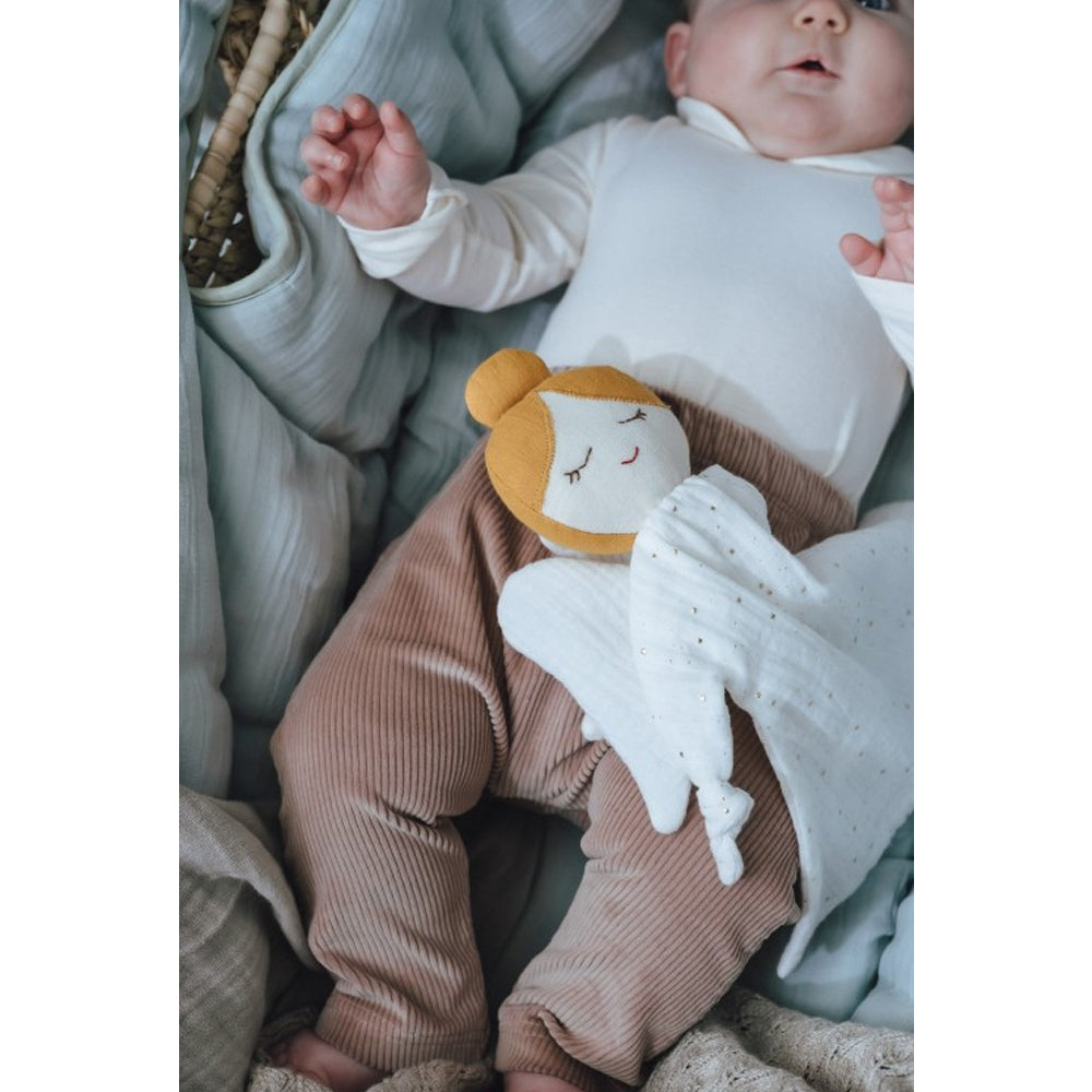 Kikadu Christmas 28.5cm Doll Angel Towel Organic Cotton Baby 0m+ Play Toy White — image 3