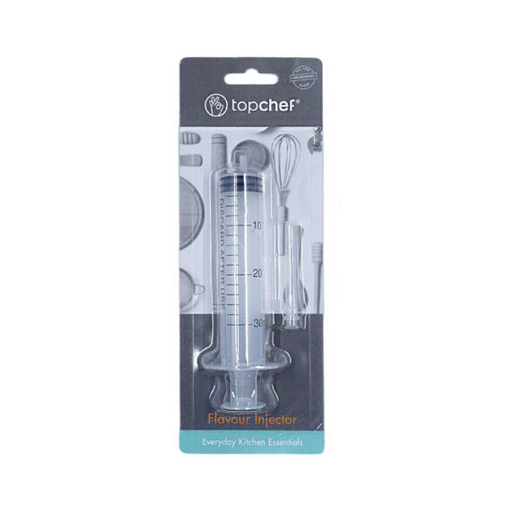 Topchef 4.5x2.5cm Clear Disposable Flavour Marinade Injector Syringe