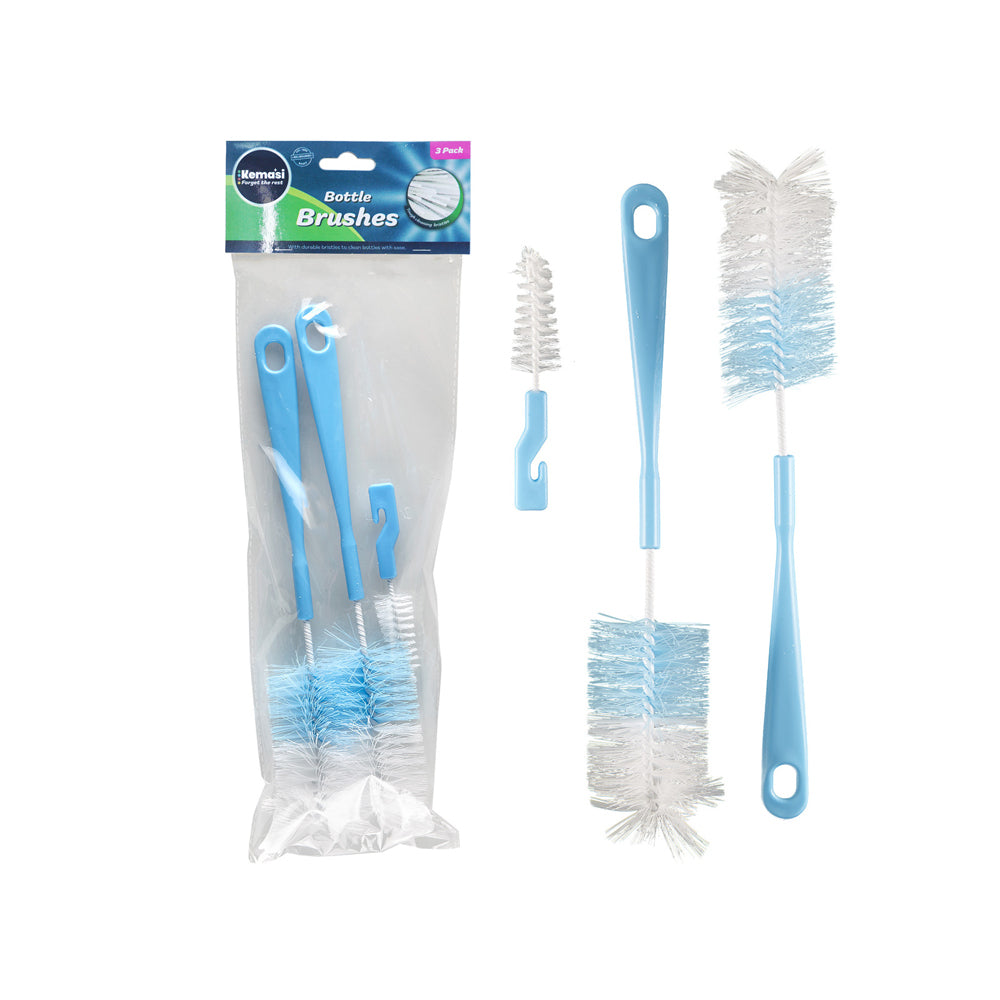 Kemasi Multipurpose Durable Bottle Brushes Home Bathroom Kitchen Cleaning (3 Pieces) — image 2