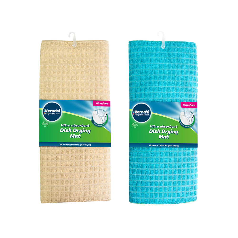 Kemasi Kitchen Dish Rack Drying Mat Microfibre Home Cleaning Assorted — image 2