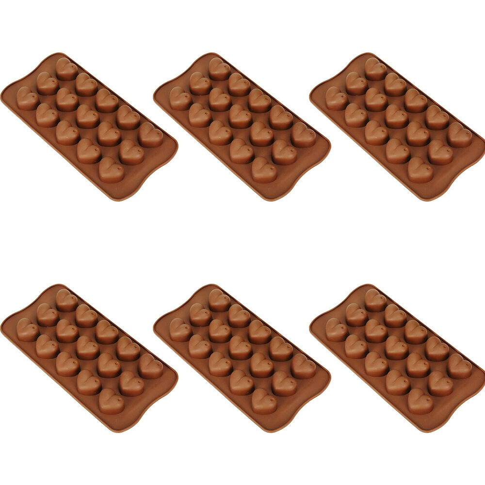 Topchef 12pc Topchef Silicone Heat Resistant Chocolate Moulds Brown Assorted (6 Pack)