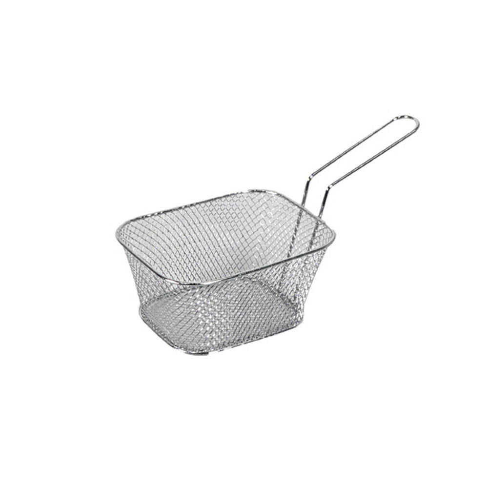 Topchef Stainless Steel Chip Serving Basket 14.5x10cm Snack Serving Tray — image 2