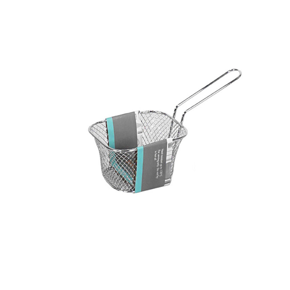 Topchef Stainless Steel Mini Chip Serving Food Basket Snack Serving Tray
