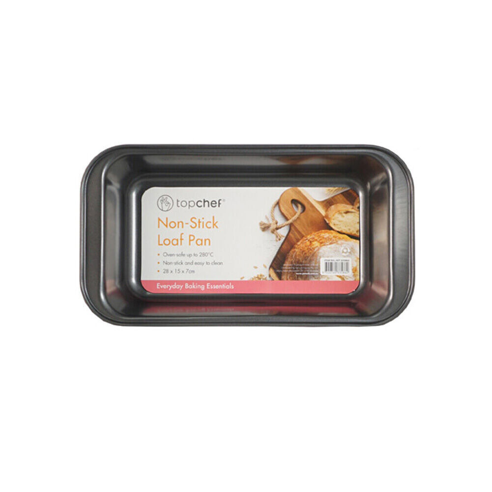 Topchef Non-Stick Carbon Steel Loaf Pan Large 28x15cm Durable Bread Pan (3 Pack) — image 2