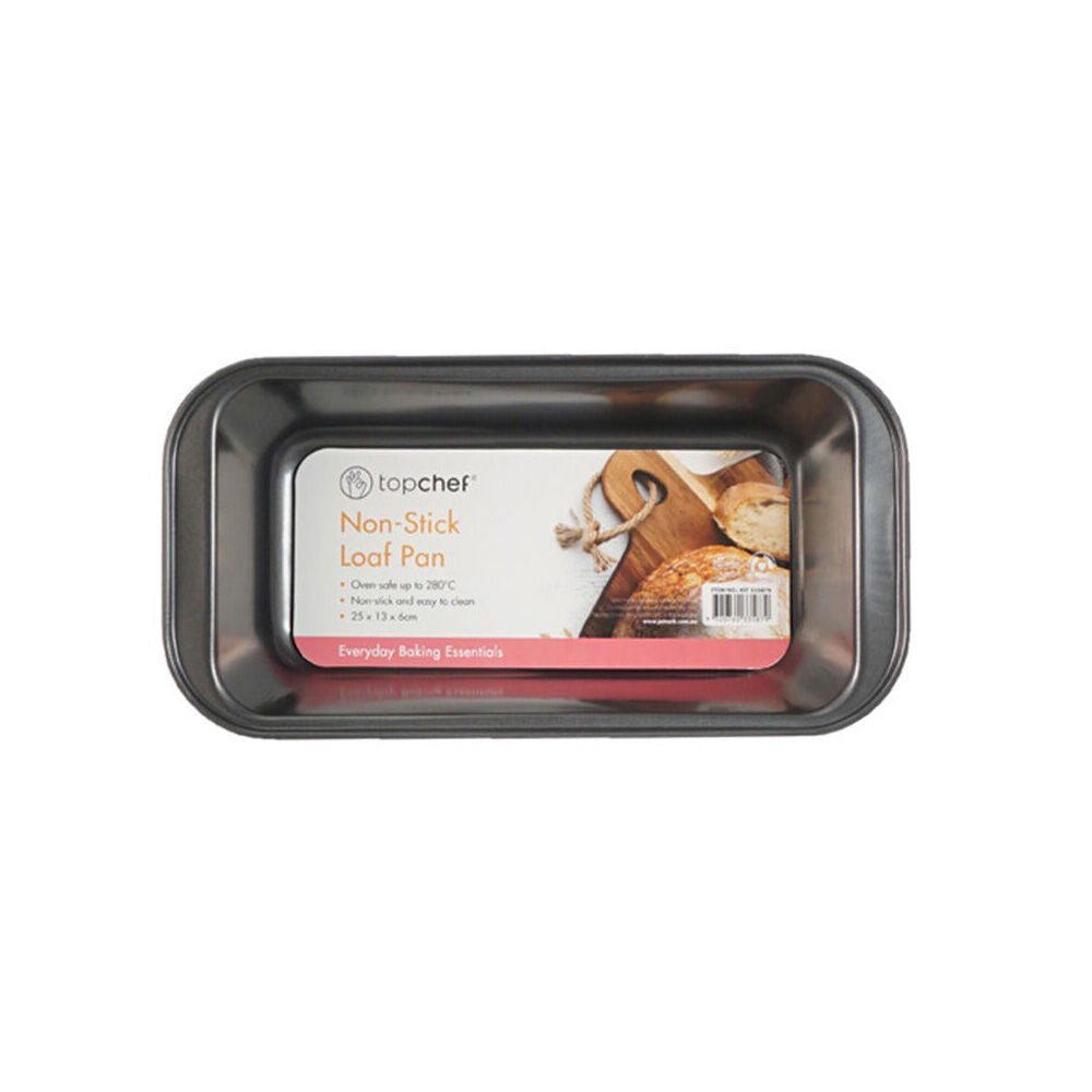 Topchef Non-Stick Carbon Steel Loaf Pan Small 25x13cm Durable Bread Baking Pan