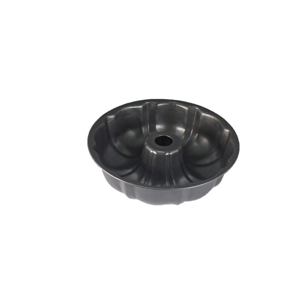 Topchef Non-Stick Carbon Steel Bundt Pan 26x6.5cm Round Baking Pan Black — image 2