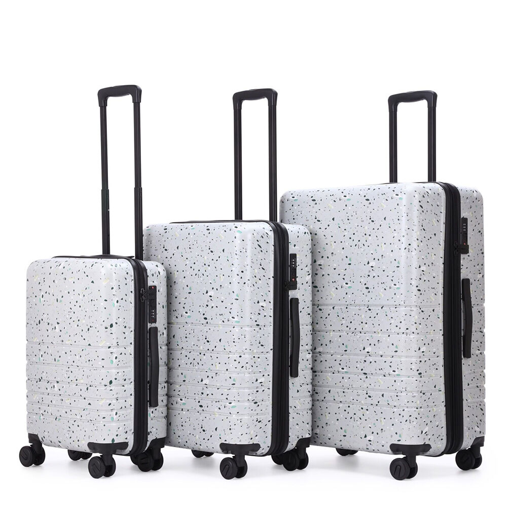 Kate Hill Terrazzo Travel Luggage Set Suitcase Lightweight Grey (4 Pieces) — image 3