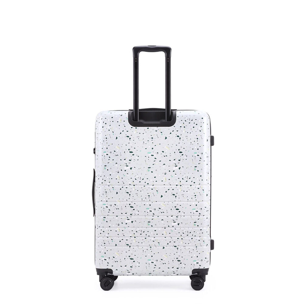 Kate Hill 76x36cm White Suitcase Lightweight Terrazzo Large Travel Luggage — image 2