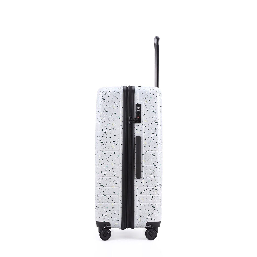 Kate Hill 76x36cm White Suitcase Lightweight Terrazzo Large Travel Luggage — image 4