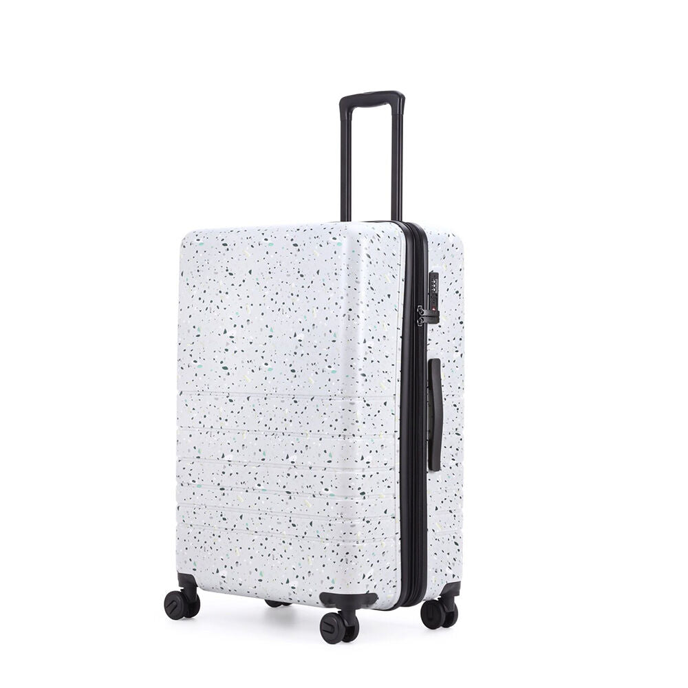 Kate Hill 76x36cm White Suitcase Lightweight Terrazzo Large Travel Luggage — image 5