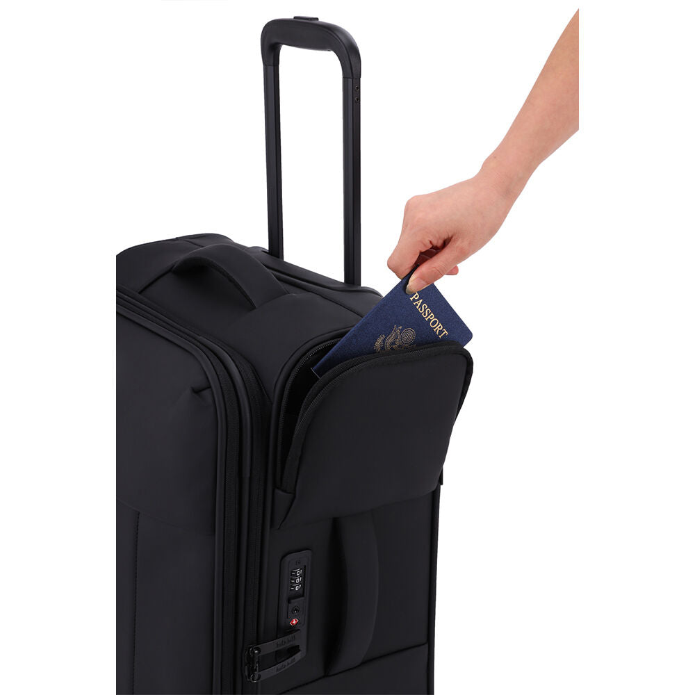 Kate Hill 49x25cm Black Suitcase Lightweight Willow Small Travel Luggage — image 7