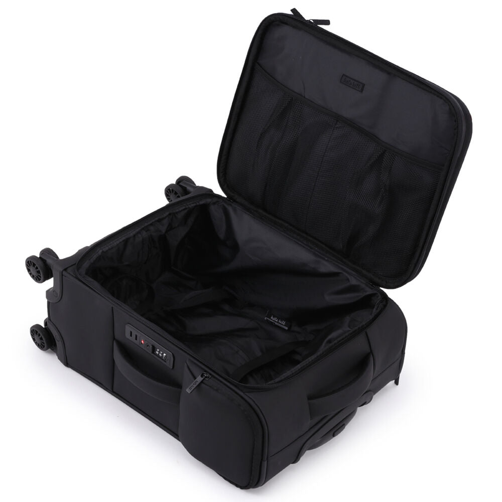 Kate Hill 49x25cm Black Suitcase Lightweight Willow Small Travel Luggage — image 9