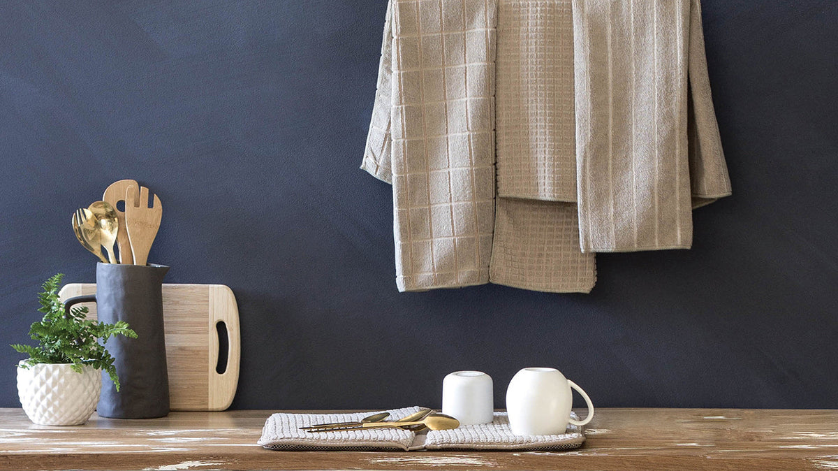 Bambury Kitchen Organisation Microfibre Deluxe Dish Drying Mat Mocha Knitted — image 2