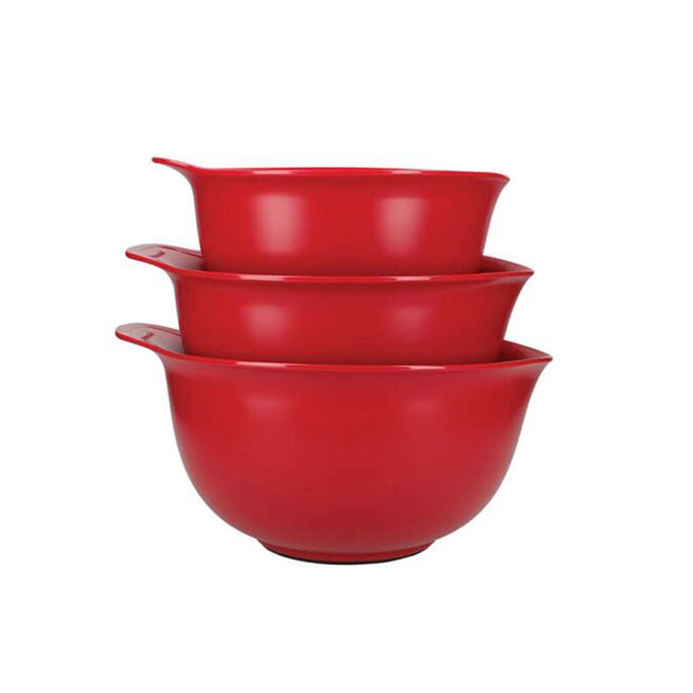 Kitchenaid Non-Slip Cooking Utensil Mixing Bowls Sleeved Empire Red (3 Pieces)