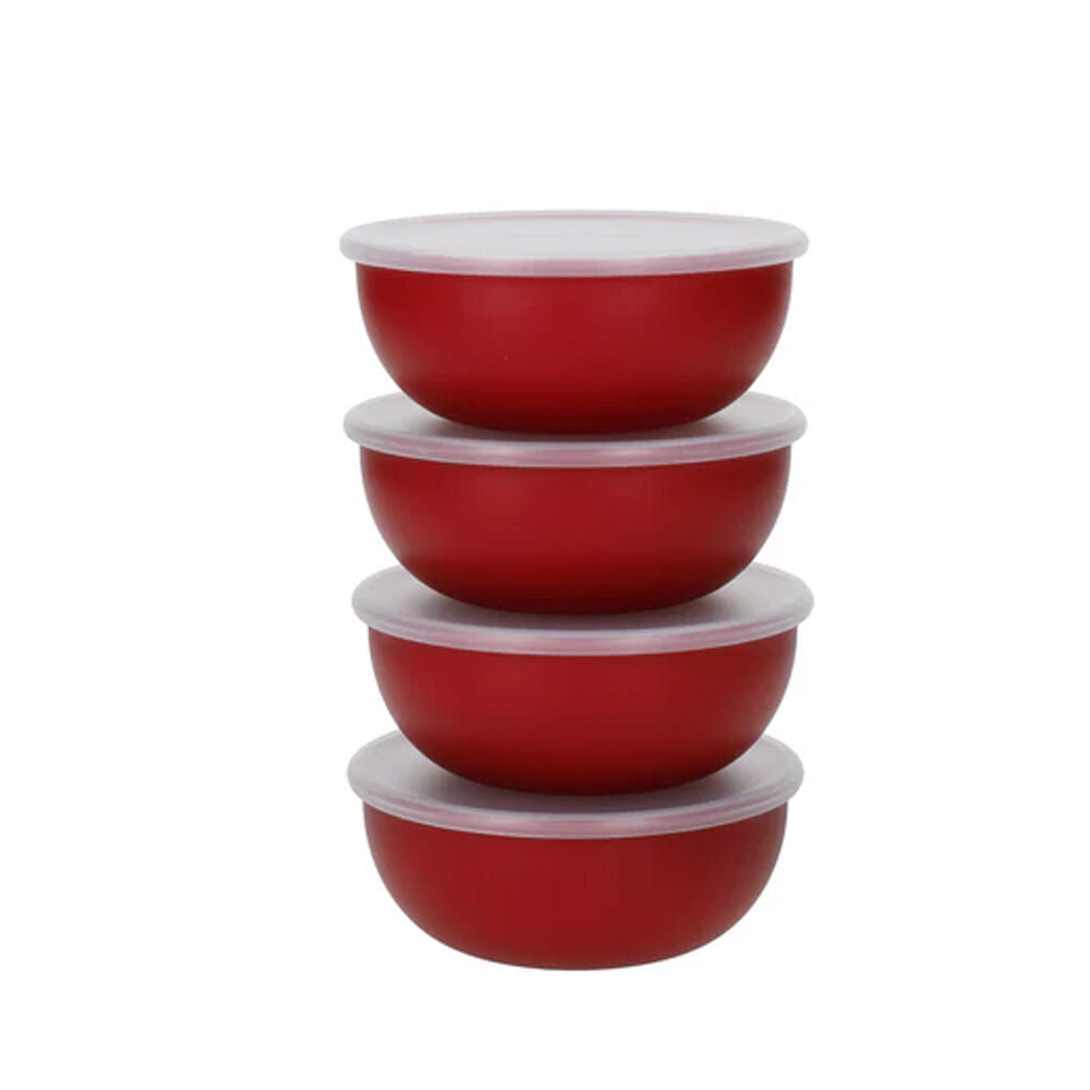 Kitchenaid Pinch Food Storage Container/Bowls With Lids 4oz Empire Red (4 Pieces)