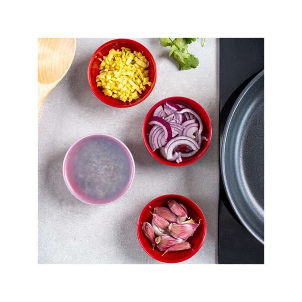 Kitchenaid Pinch Food Storage Container/Bowls With Lids 4oz Empire Red (4 Pieces) — image 4