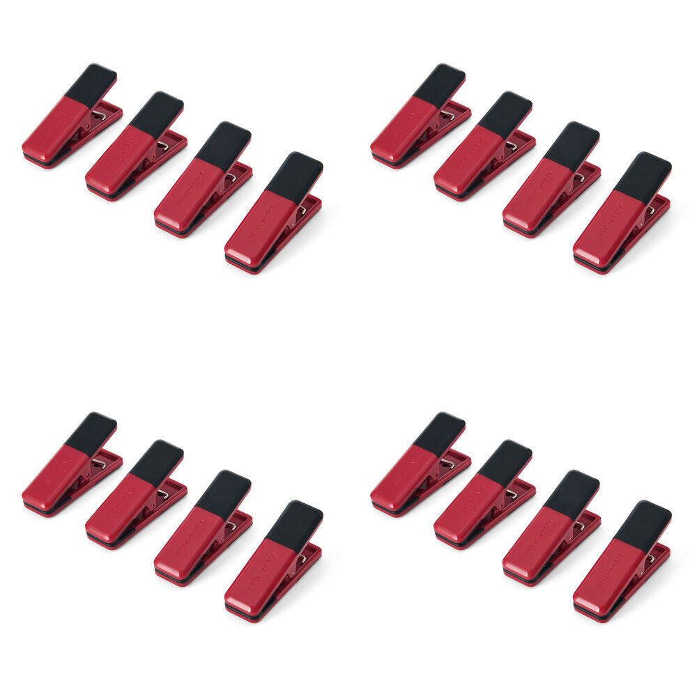 Kitchenaid 4pc KitchenAid Kitchen Clips Pantry Accessory Seal Food Bags Empire Red (4 Pack)