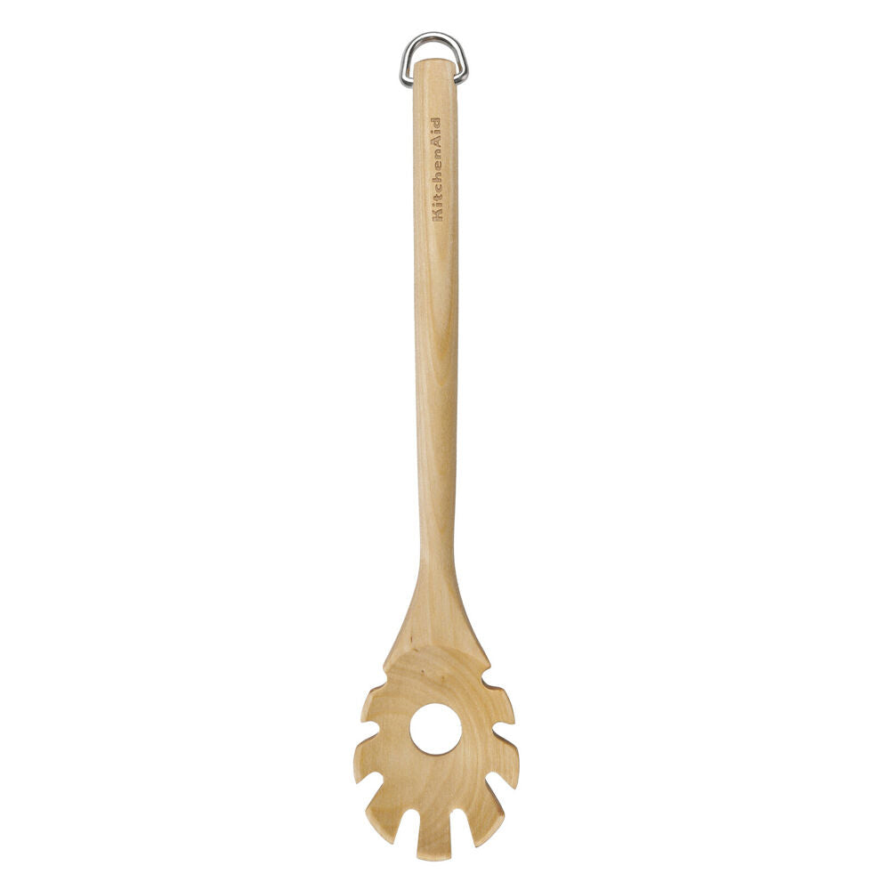 Kitchenaid Birchwood Pasta Server Wooden Cooking Kitchen Utensil Serving Tool