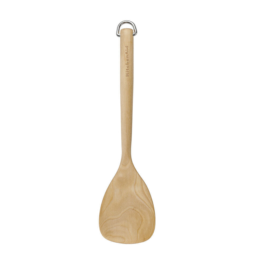 Kitchenaid Birchwood Short Turner Wooden Cooking/Kitchen Utensil w/Hang Loop (2 Pack) — image 2