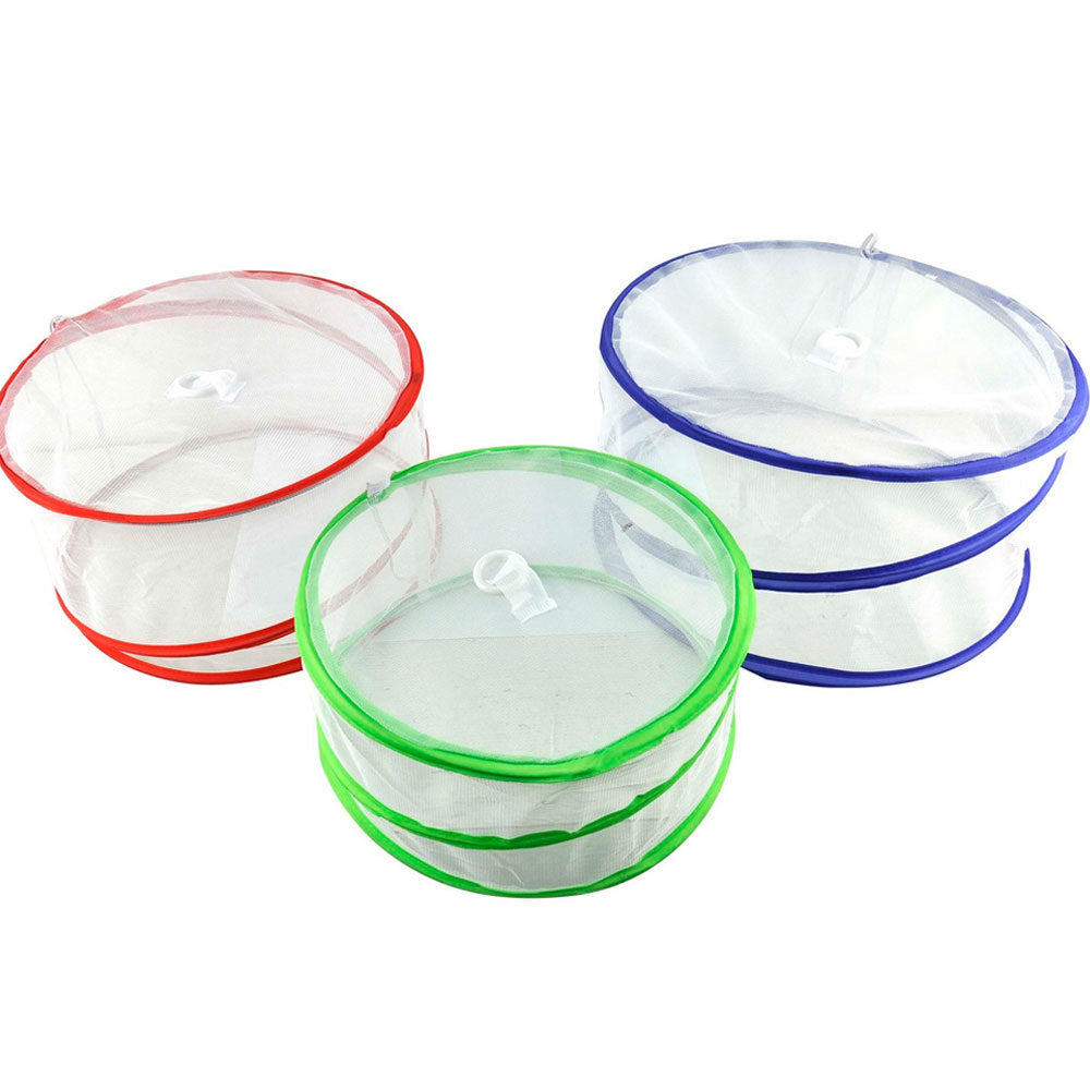 Uniwide Pop Up Food/Dish/Bowl Mesh Covers Fly Protect Cover/Net Nylon Kitchen Tool (3 Pack)