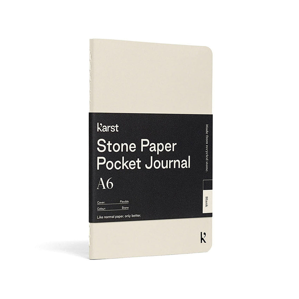 Karst Stone Paper A6 Plain Bound Pocket Journal Notebook 144gsm Writing Paper