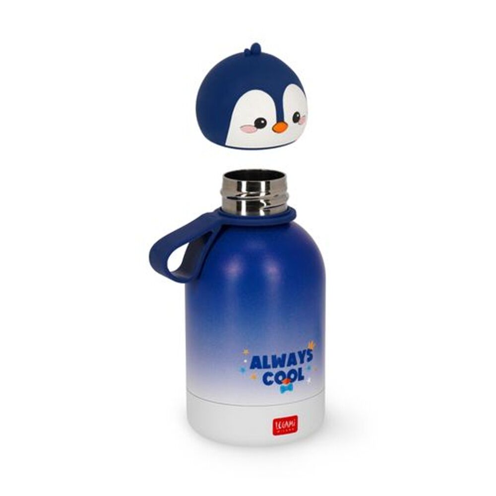 Legami 310ml BFF Kids Bottle Penguin Theme Vacuum Flask 12Hr Hot 24Hr Cold — image 3