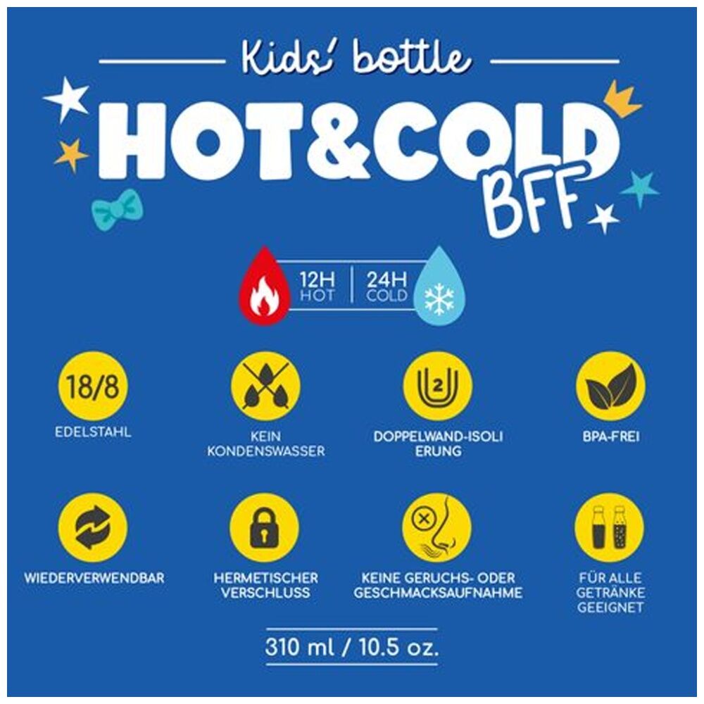 Legami 310ml BFF Kids Bottle Penguin Theme Vacuum Flask 12Hr Hot 24Hr Cold — image 5