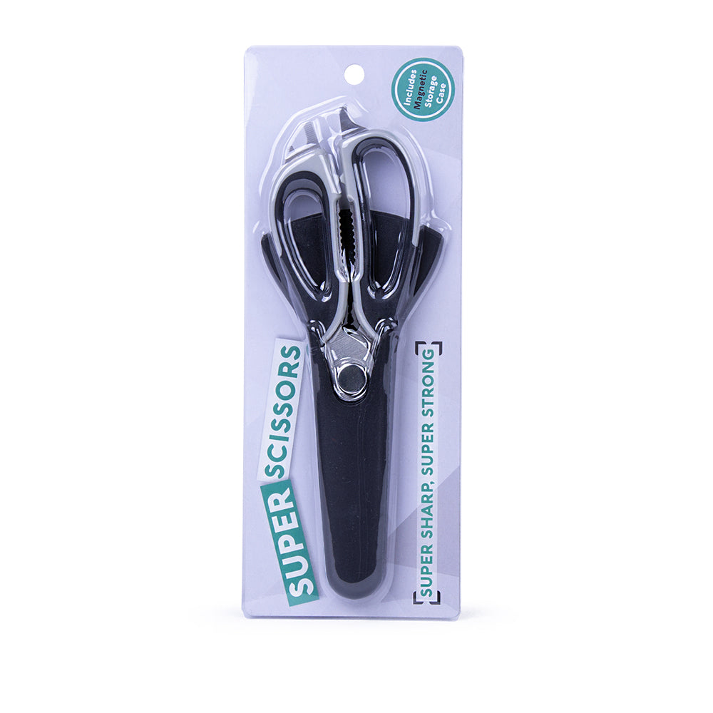 Unbranded Kitchen 7-in-1 Stainless Steel Super Scissors - Black