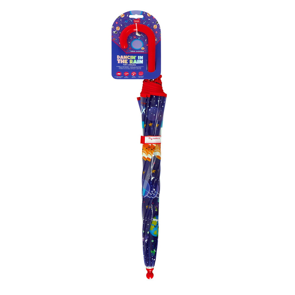 Legami Clear/Blue Wind-Resistant Dome Umbrella Kids/Children — image 2