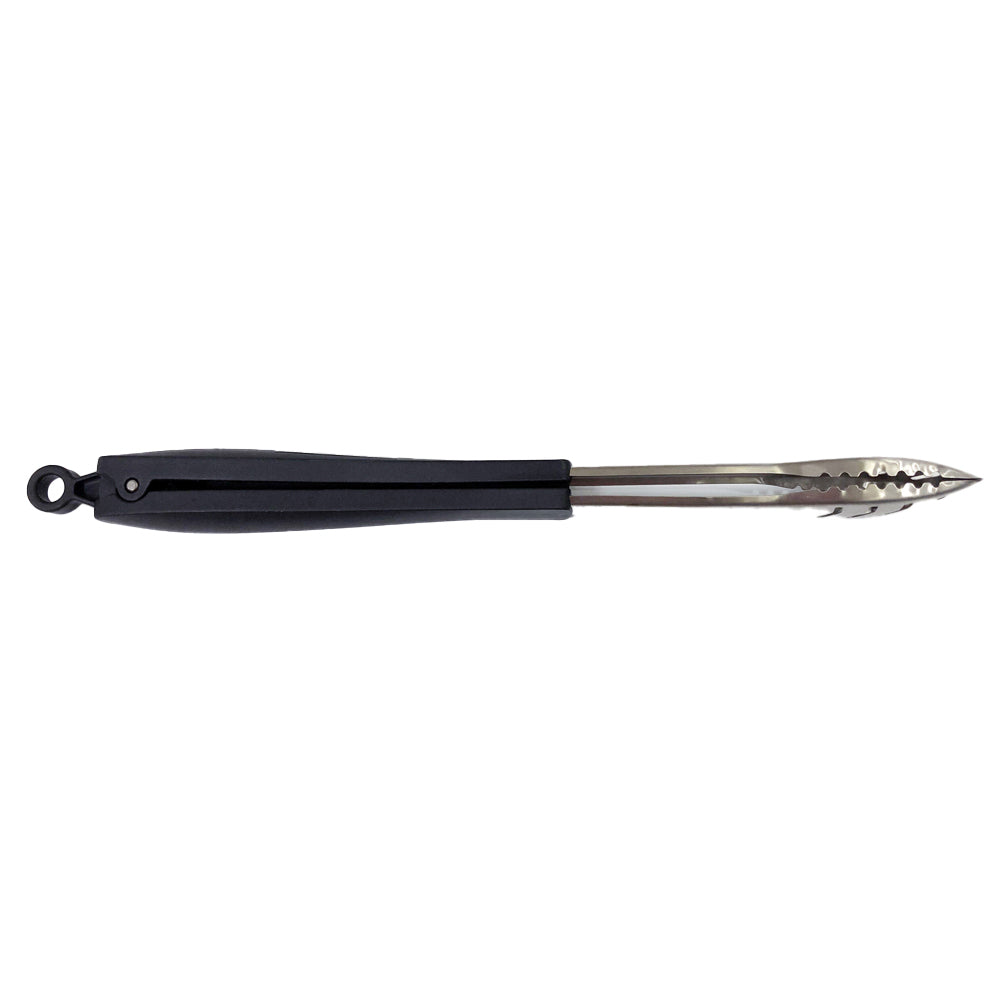 Urban Kitchen 37cm SS BBQ Tongs w/Plastic Handle Cooking Utensil Black/Chrome (2 Pack) — image 2