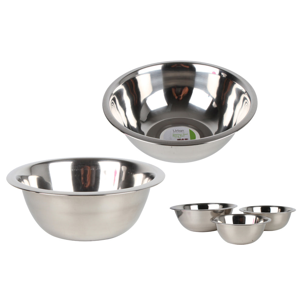 Urban Kitchen Stainless Steel Mixing Bowl Quality Durable Design 900ml 19cm (6 Pack) — image 2
