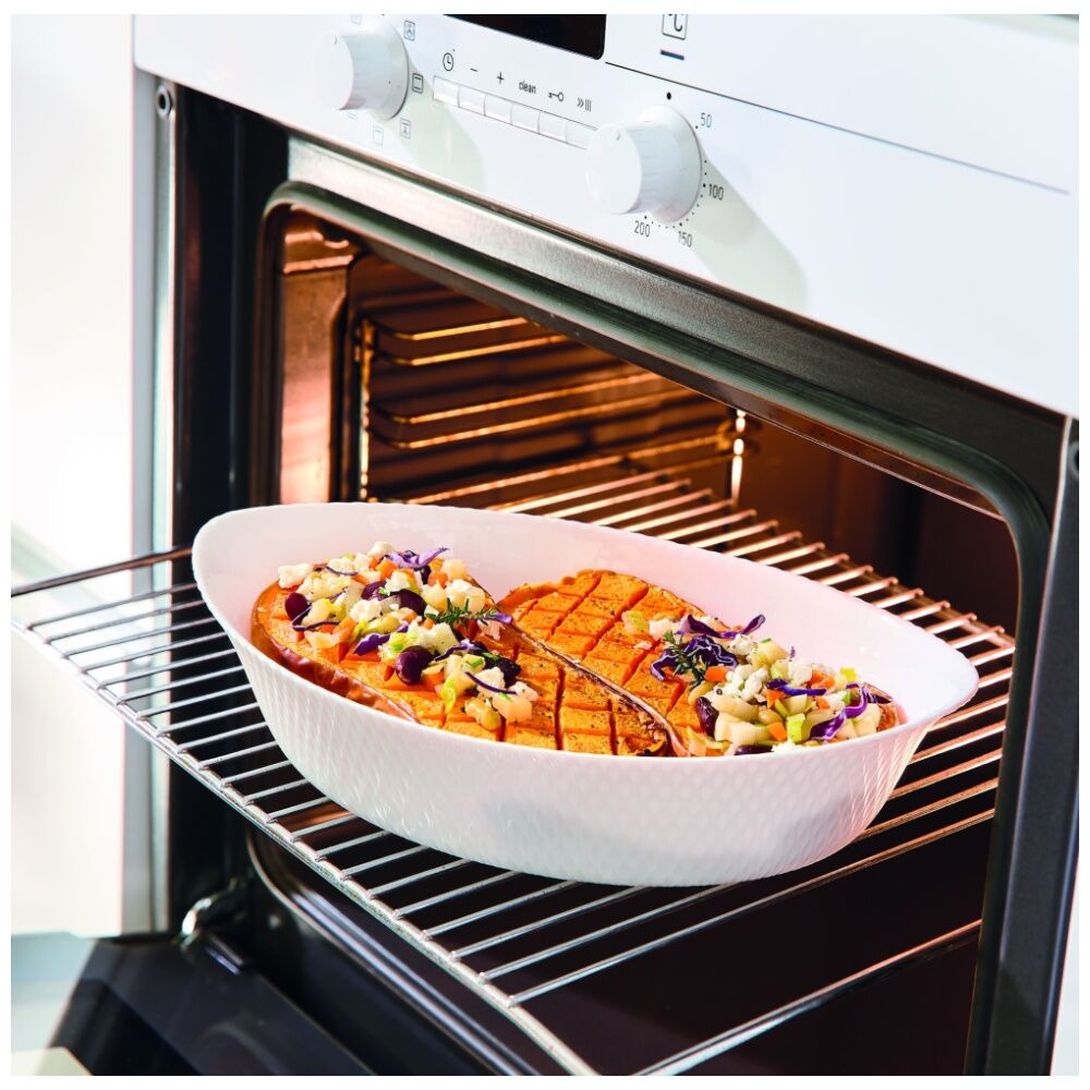 Luminarc Smart Wavy Oval Baking Dish 32x20cm Bakeware Opal Glass White (2 Pack) — image 8