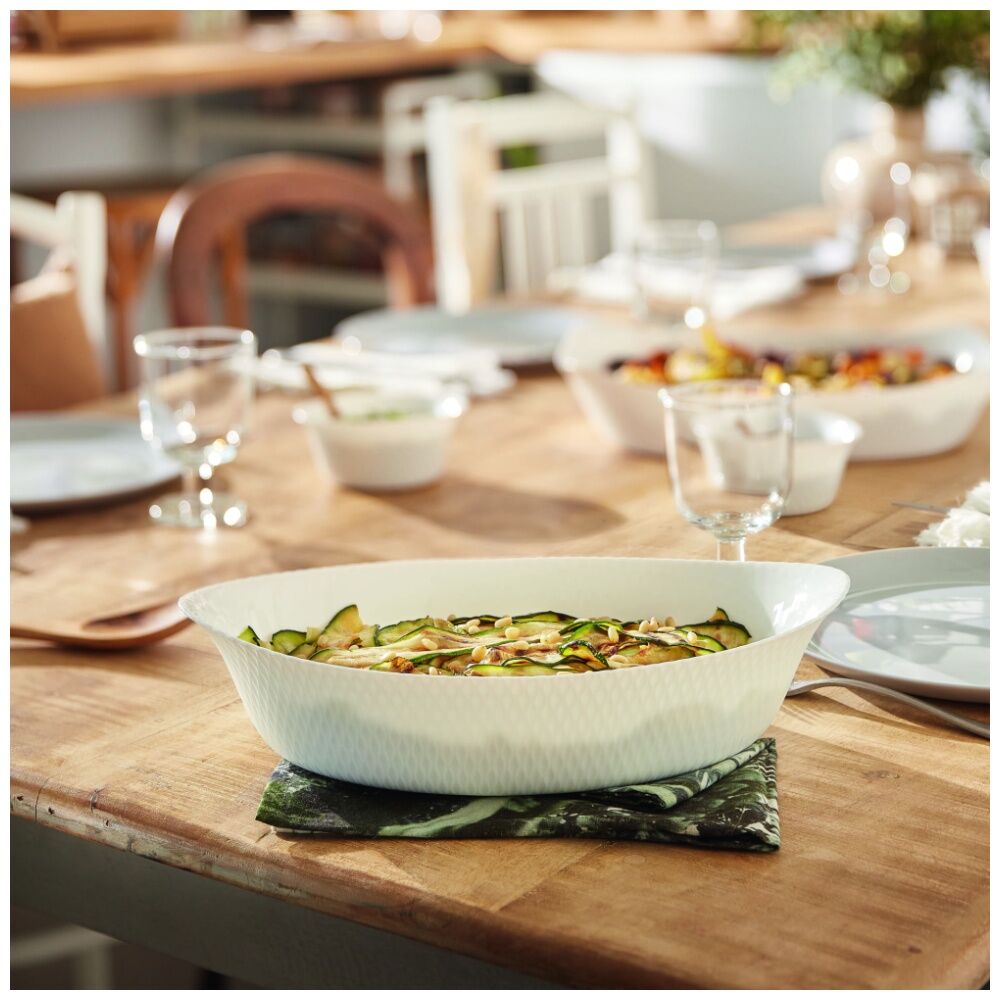 Luminarc Smart Wavy Oval Baking Dish 32x20cm Bakeware Opal Glass White (2 Pack) — image 9