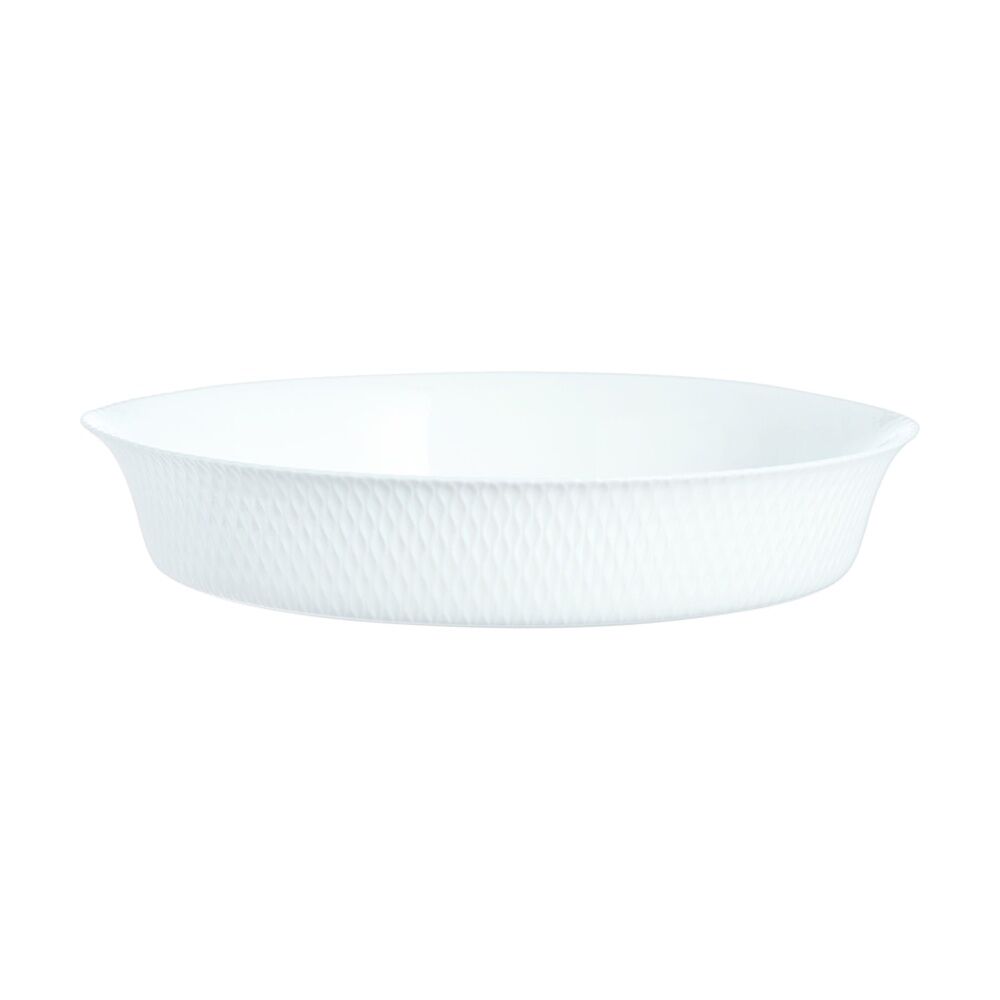 Luminarc Smart Wavy Baking Tart Dish 28x5cm Opal Glass Bakeware White